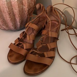 Madewell Daniela Lace-Up Sandals, sz. 11
